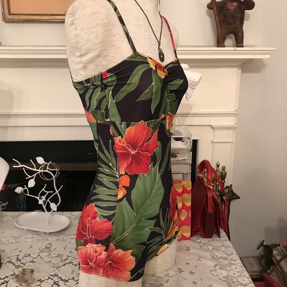 Popina multicolor pin-up one piece swimsuit. Size S. EUC - Picture 5 of 13